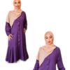 ShehMaan Anggun Feminis Violet Dress