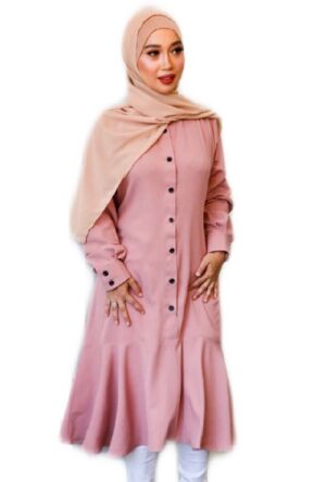 ShehMaan Kasih Simanja Dusty Pink Dress