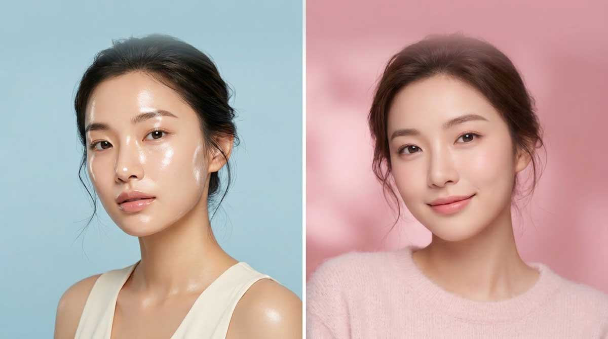Glass Skin vs Cloud Skin