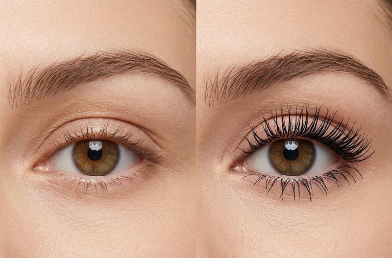 A-side-by-side-comparison-showing-one-eye-with-bare-lashes-and-the-other-with-two-coats-of-Sky-High-Mascara
