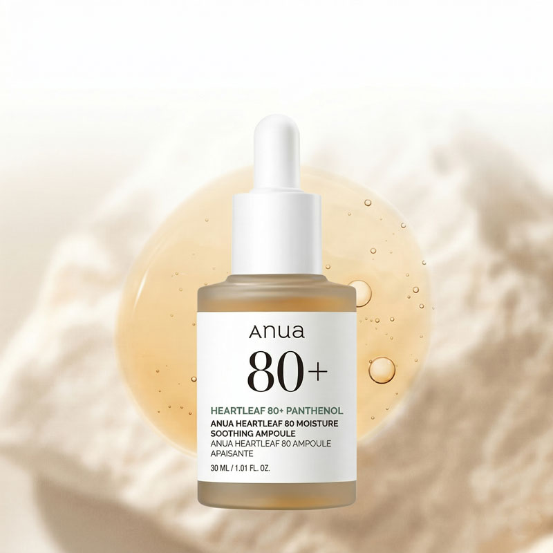 Anua-Heartleaf-80-Soothing-Ampoule,-Hydration-Facial-Serum-for-Glass-Skin,-Panthenol,-Hyaluronic-Acid,-Non-Greasy,-Gentle-Formula,-Lightweight-Essence,-Vegan,-Korean-Skin-Care,-30ml1.01-fl