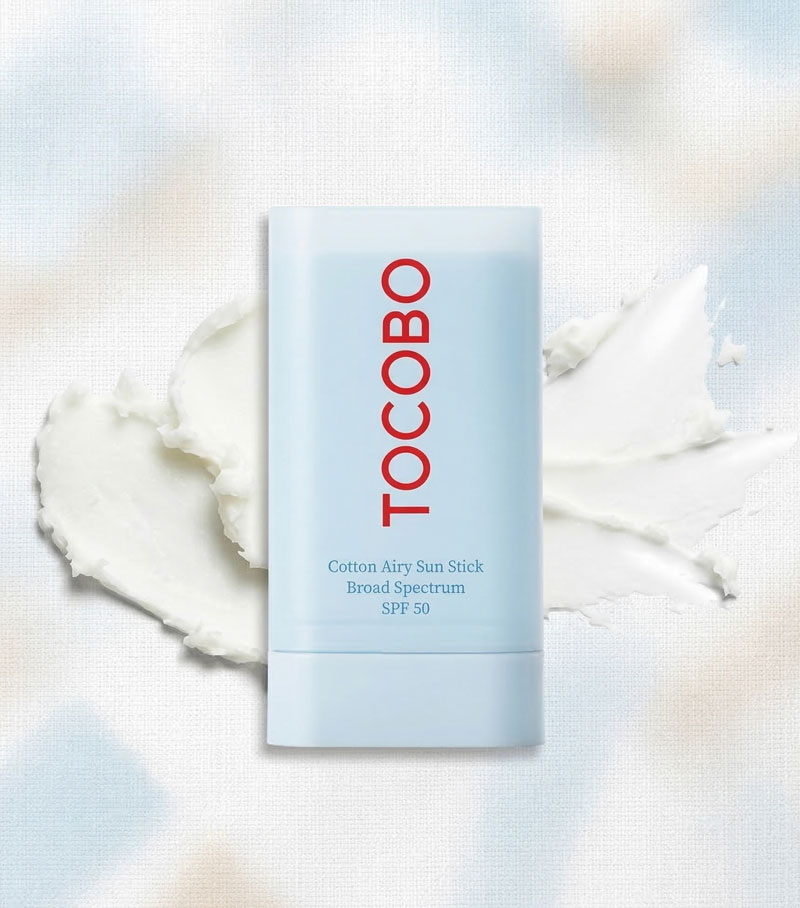 Cotton-Airy-Sun-Stick-SPF-50-Broad-Spectrum-Korean-Matte-Sunscreen-Stick-for-Face---Travel-Size-Sebum-Control-Sunblock--Vegan,-Lightweight,-Non-Sticky