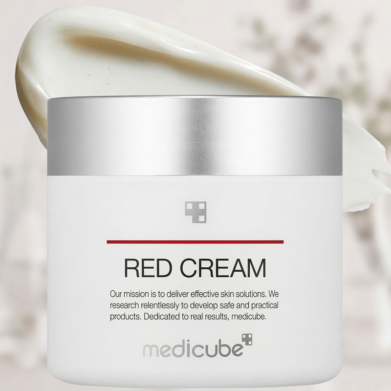 Medicube-Red-Cream-2.0--Low-irritating-formula-for-trouble-prone-skin--Soothing-and-relieving--Formulated-with-BHA,-Niacinamide-&-Adenosine--Non-comedogenic--Korean-skincare-(1.69fl