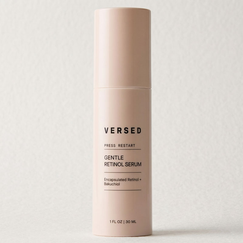 Versed Press Restart Gentle Retinol Serum - Bakuchiol Anti-Aging for Even Skin Tone, Fine Lines and Wrinkles for Sensitive Skin