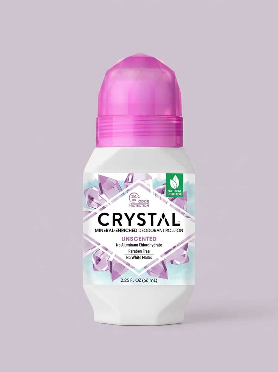 Crystal Mineral Deodorant Roll-On (Unscented)